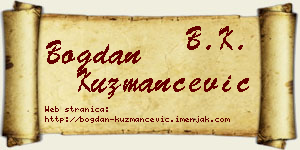Bogdan Kuzmančević vizit kartica